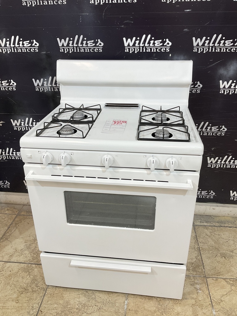 Frigidaire Used Natural Gas Stove 30inches (White) 