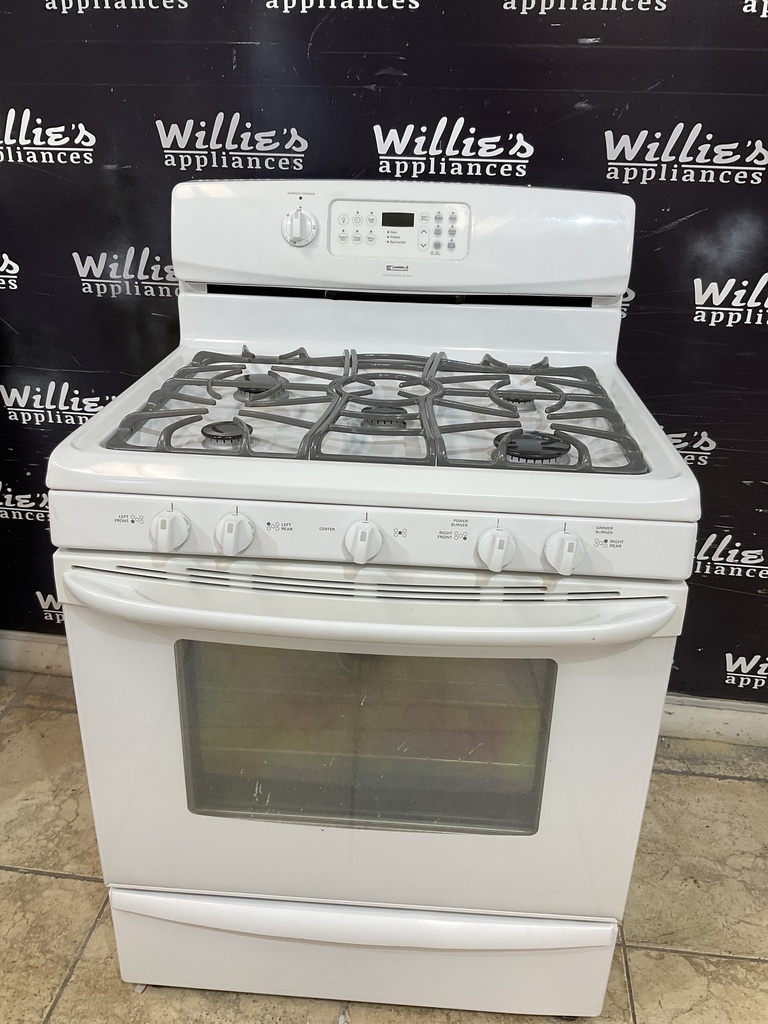 Kenmore Used Natural Gas Stove 30inches (White) 