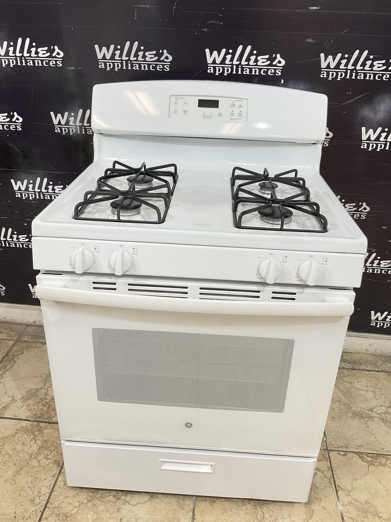Ge Used Natural Gas Stove 30inches (White)
