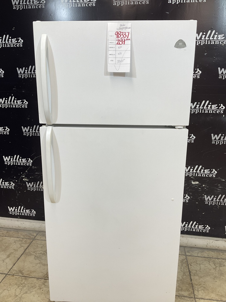 White Westinghouse Used Refrigerator Top and Bottom 30x65 1/2” (White)