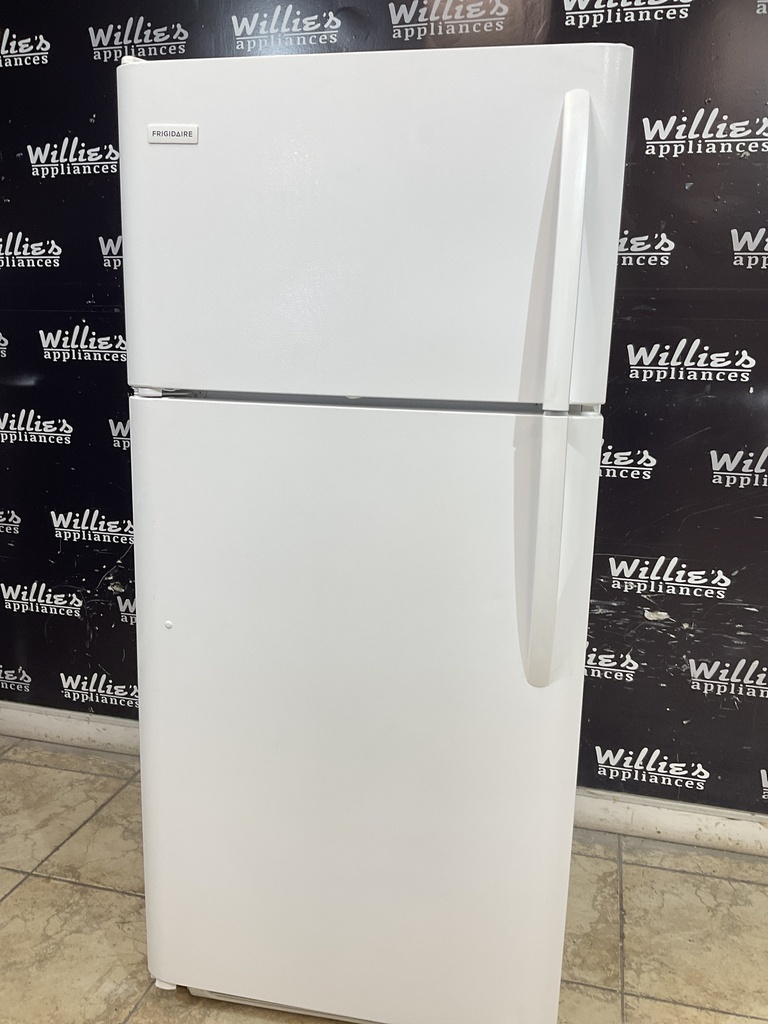 Frigidaire Used Refrigerator Top and Bottom 30x65 1/2” (White) 