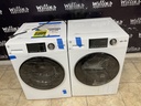 Ge Used Electric Set Washer/Dryer Front-load 23 1/2” {no cord} (White) 
