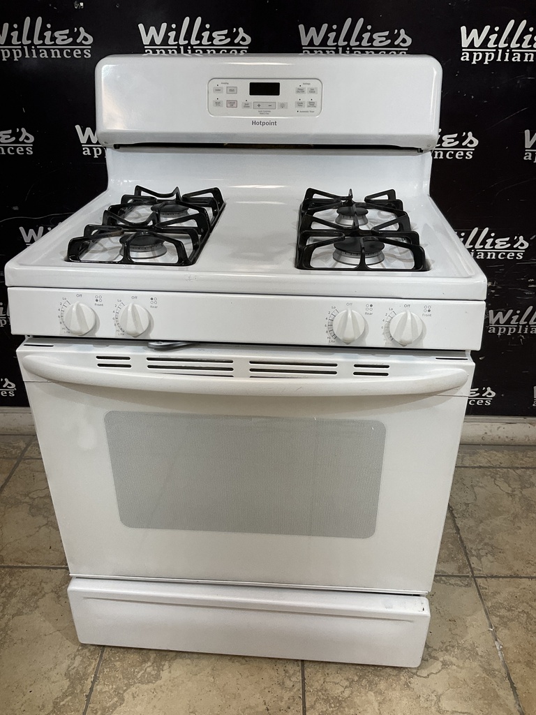 Hotpoint Used Natural Gas Stove 30inches (White) 