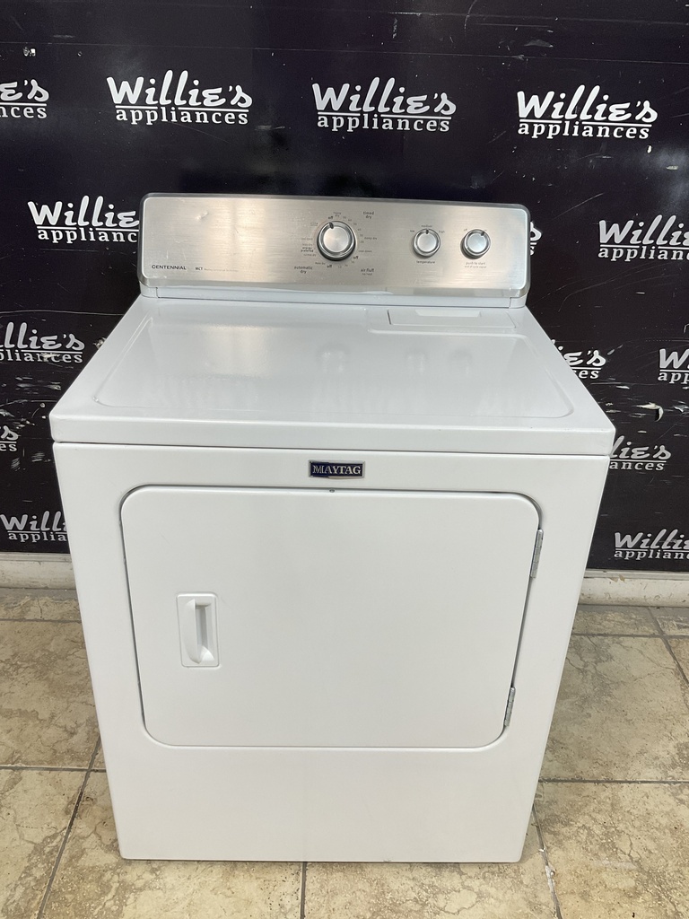 Maytag Used Electric Dryer 220volts (30 AMP) 29inches {3 prong} (White) 