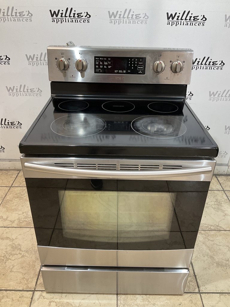 Samsung Used Electric Stove 220volts (40/50 AMP) 30inches {3 prong} (Stainless Steel) 