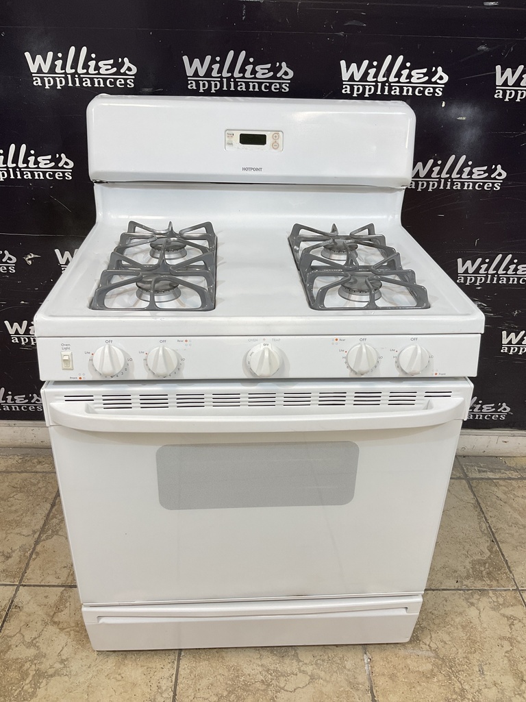 Hotpoint Used Natural Gas Stove 30inches (White) 