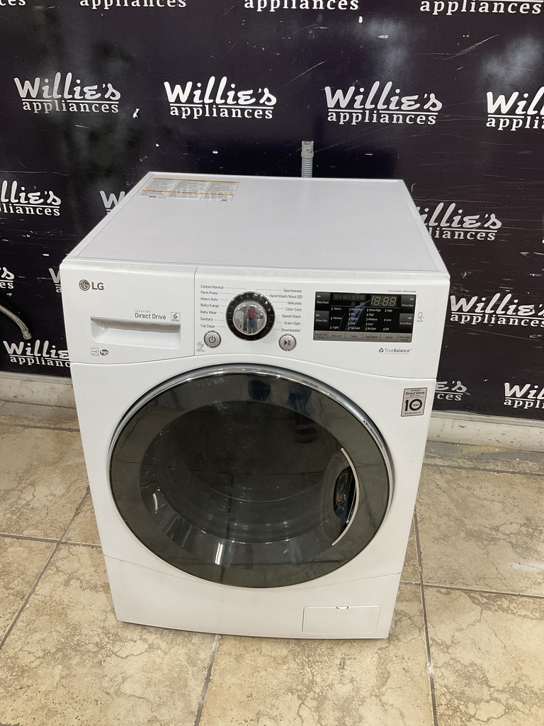 Lg Used Washer Front-load 23 1/2” (White) 