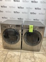 Lg Used Electric Set Washer/Dryer 220volts (30 AMP) 27/27inches {3 prong} (Grey) 