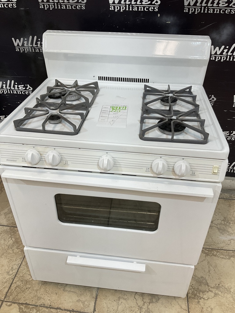 Premier Used Natural Gas Stove 30inches (White) 