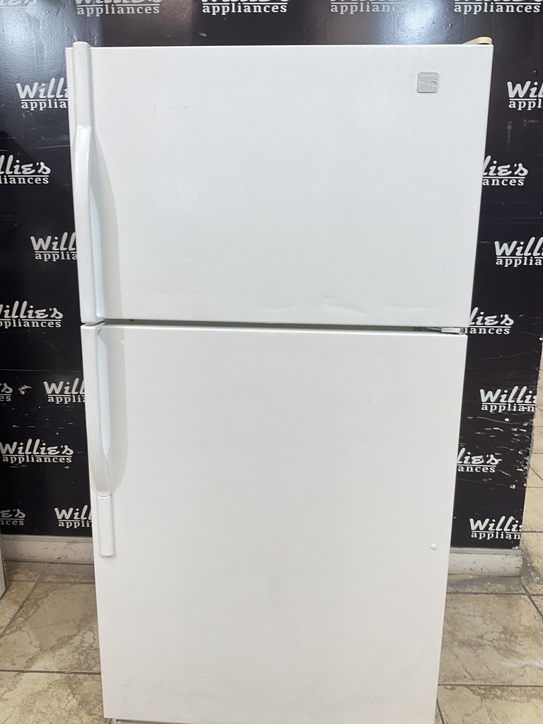 Kenmore Used Refrigerator Top and Bottom 33x65 1/2” (White) 