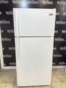 Frigidaire Used Refrigerator Top and Bottom 30x65 1/2” (White) 