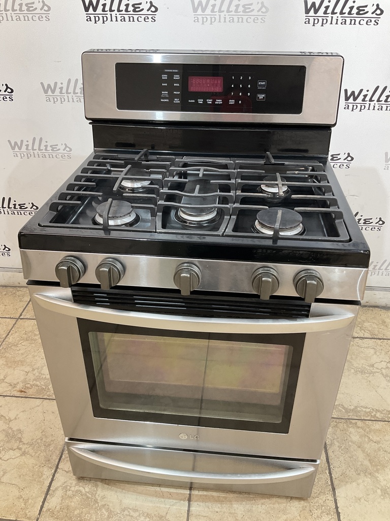 Lg Used Natural Gas Stove 30inches (Stainless Steel) 