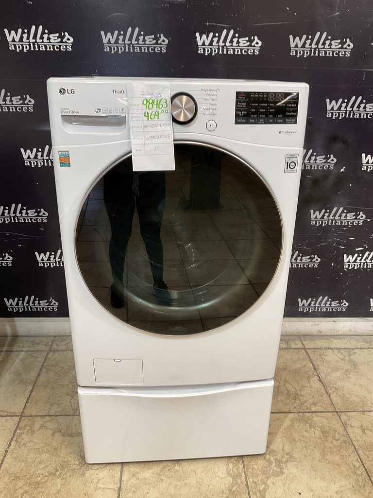 Lg Used Washer Front-load 27inches (White) 