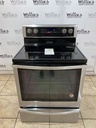 Whirlpool Used Electric Stove 220volts (40/50 AMP) 30inches {no cord} (Stainless Steel) 