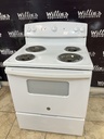 Ge Used Electric Stove 220volts (40/50 AMP) 30inches {4 prong} (White) 