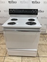 Ge Used Electric Stove 220volts (40/50 AMP) 30inches {3 prong} (White/Black) 