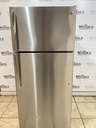 Ge Used Refrigerator Top and Bottom 28x64 (Stainless Steel) 