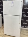 Ge Used Refrigerator Top and Bottom 33x67 (White) 