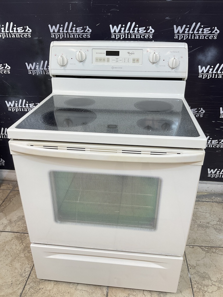 Whirlpool Used Electric Stove 220volts (40/50 AMP) 30inches {no cord} (Bisque) 