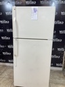 Ge Used Refrigerator Top and Bottom 30x66 (Bisque) 