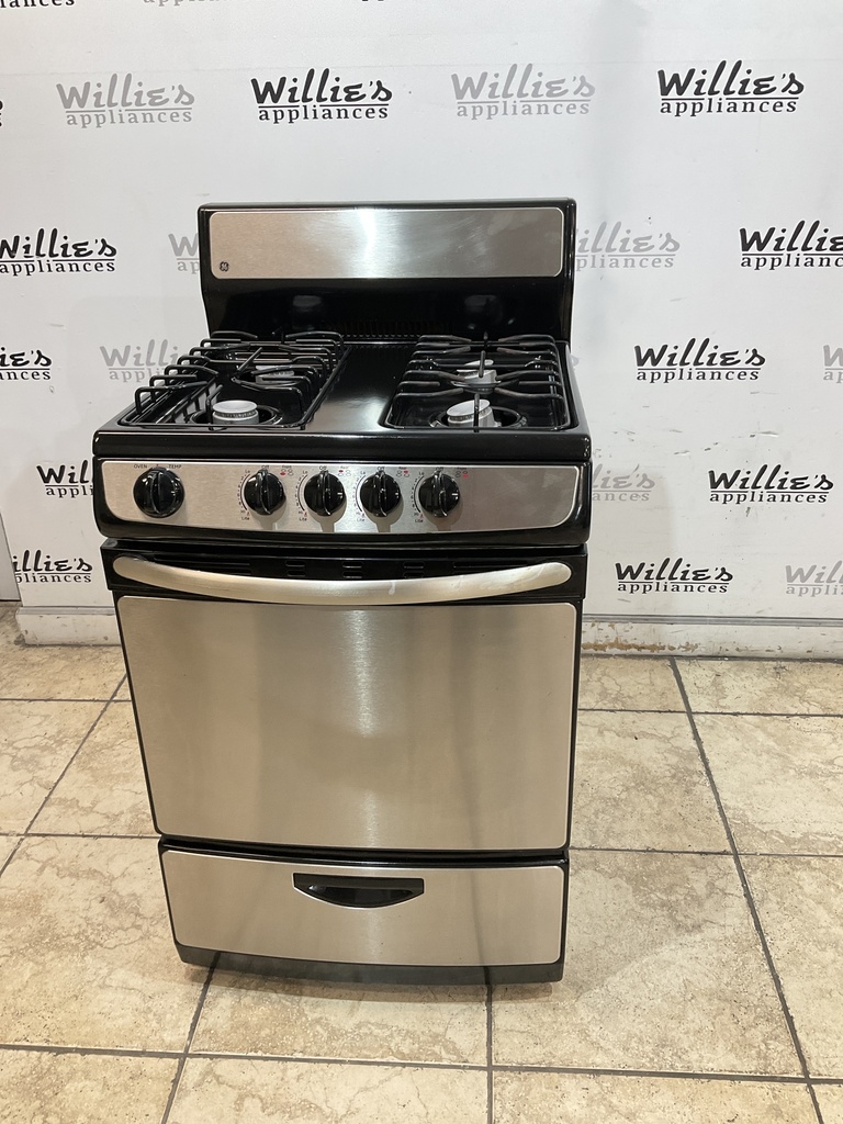 Ge Used Natural Gas Stove 24inches (Stainless Steel) 