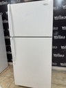 Whirlpool Used Refrigerator Top and Bottom 30x65 1/2” (White) 