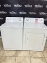 Whirlpool Used Natural Gas Set Washer/Dryer 29/27inches (White) 