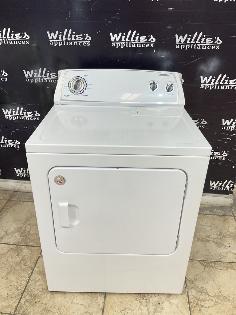 Whirlpool Used Electric Dryer 220volts 29inches  {4 prong} (White) 