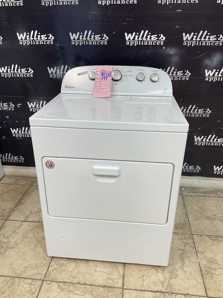 Whirlpool Used Natural Gas Dryer 29inches (White) 