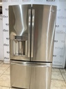 Ge Used Refrigerator French Door Counter Depth 36x70 (Stainless Steel) 