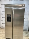 Ge Used Refrigerator Side by Side 36x69 1/2” (Stainless Steel) 