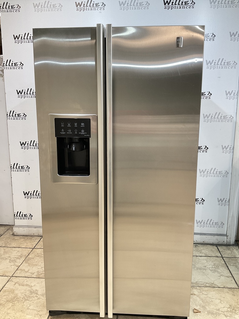 Ge Used Refrigerator Side by Side 36x70 (Stainless Steel) 