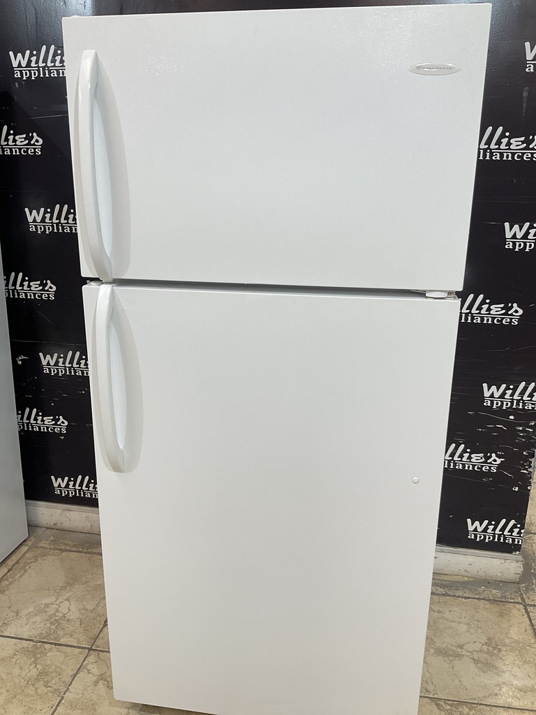 Frigidaire Used Refrigerator Top and Bottom 28x64 1/2” (White) 