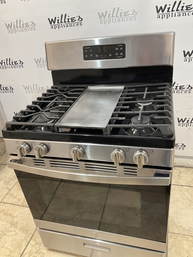 Ge Used Natural Gas Stove 30inches (Stainless Steel) 