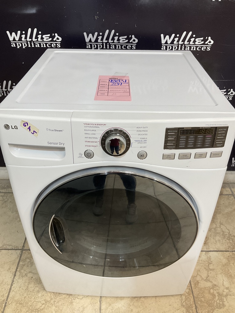 Lg Used Natural Gas Dryer 27inches (White) 