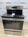 Ge Used Electric Stove 220volts (40/50 AMP) 30inches {no cord} (Stainless Steel) 