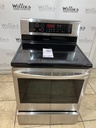 Lg Used Electric Stove 220volts (40/50 AMP) 30inches {no cord} (Stainless Steel) 