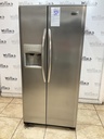 Frigidaire Used Refrigerator Side by Side 33 1/2” x 69 1/2” (Stainless Steel) 