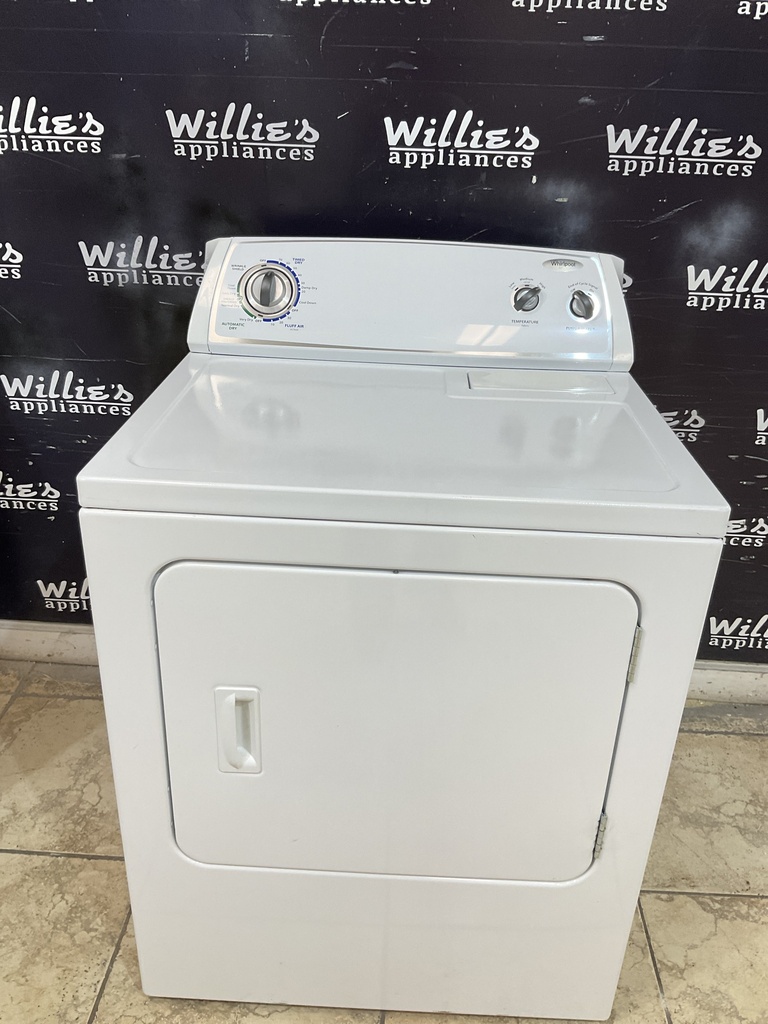 Whirlpool Used Electric Dryer 220volts (30 AMP) 29inches {no cord} (White) 