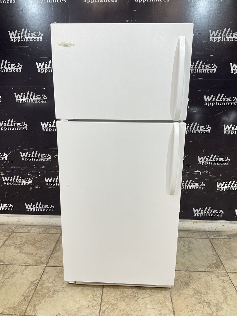 Frigidaire Used Refrigerator Top and Bottom 28x64 1/2” (White) 