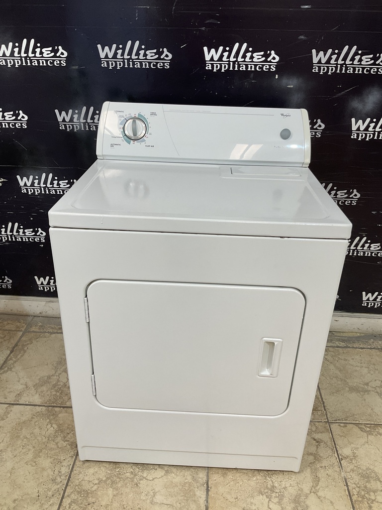 Whirlpool Used Electric Dryer 220volts (30 AMP) 29inches {3 prong} (White) 