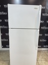Whirlpool Used Refrigerator Top and Bottom 28x62 1/2” (White) 