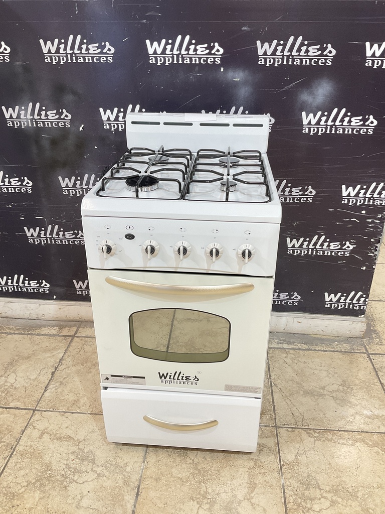 Willie’s Used Natural Gas Stove 19 1/2” (White) 