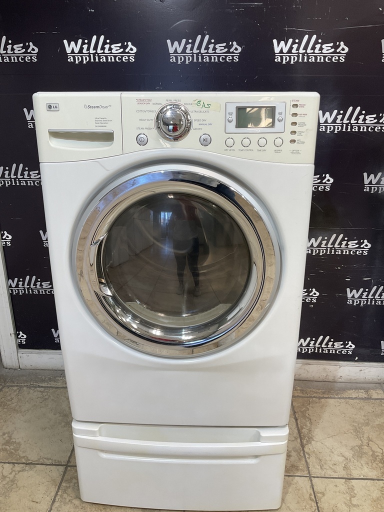 Lg Used Natural Gas Dryer 27inches (White) 
