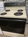 Hotpoint Used Electric Stove 220volts (40/50 AMP) 30inches (Bisque/Black) 