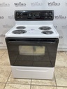 Frigidaire Used Electric Stove 220volts (40/50 AMP) 30inches {no cord} (White/Black) 