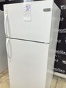 Frigidaire Used Refrigerator Top and Bottom 28x64 1/2” (White) 