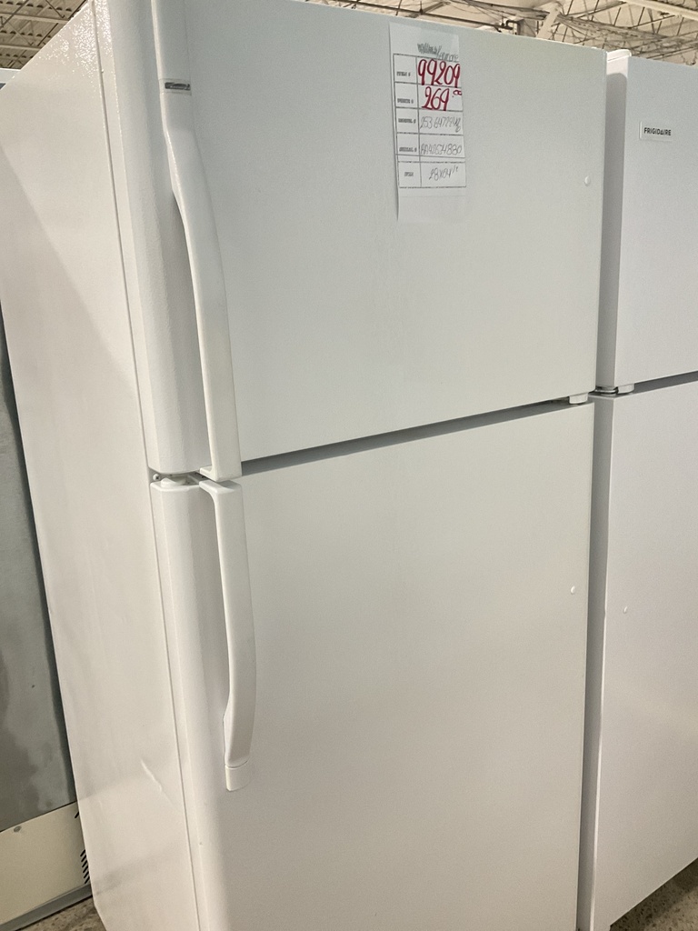 Kenmore Used Refrigerator Top and Bottom 28x64 1/2” (White) 