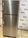 Frigidaire Used Refrigerator Top and Bottom 30x68 1/2” (Stainless Steel) 