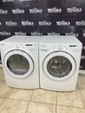 Whirlpool Used Electric Set Washer/Dryer Front-load  220volts (30 AMP) 27inches {3 prong} (White) 